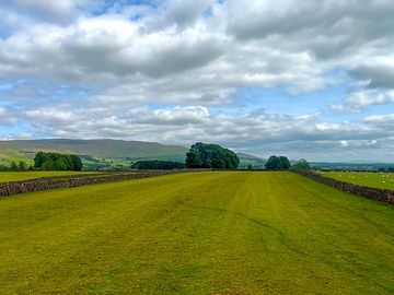 Camping field with far-reaching views