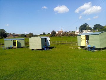 Shepherd's huts sleeping up to 4 people