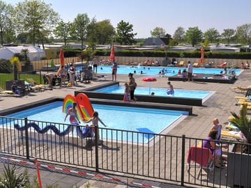 The pool area