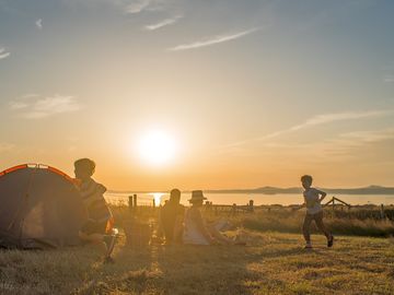 Sunset from the tent pitch
