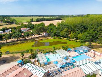 View over the pools