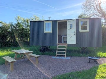 Shepherd's huts with outdoor space