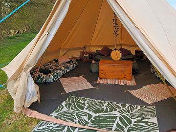 Bell tent interior