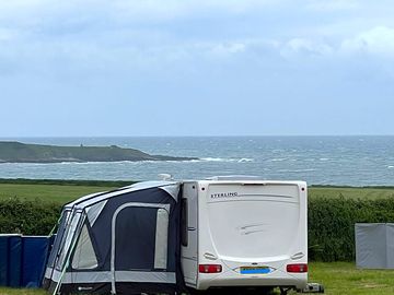 Looking out towards porth ysgaden