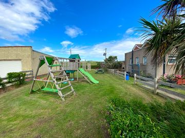 Fenced-off play park