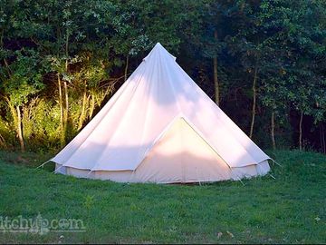 Bell tent outside view
