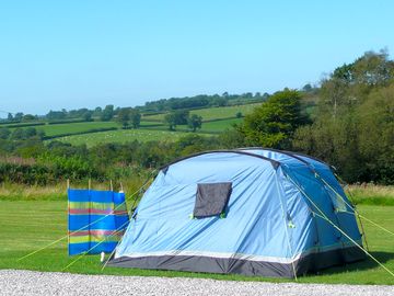 Tent pitch with a view