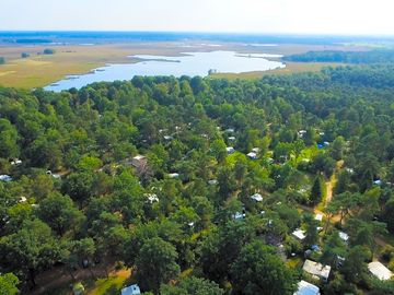Aerial view of the site and area