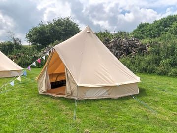 Bell tents on site