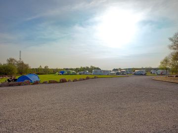 Touring area and grass area for tents