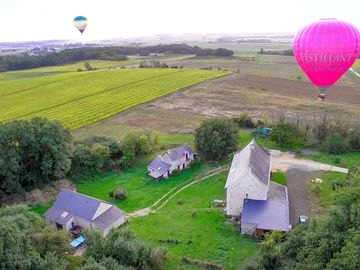 Aerial view of the site