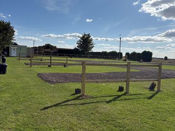 Fully serviced hard standing touring pitch
