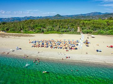 Beach and mountains