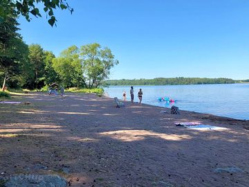 Private beach by Lake Mälaren