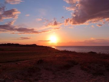 Sunset view from the cliffs at woodhill