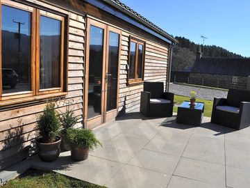 A terrace attached to one of the accomodations