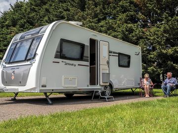 Standard electric hardstanding touring pitch with electric