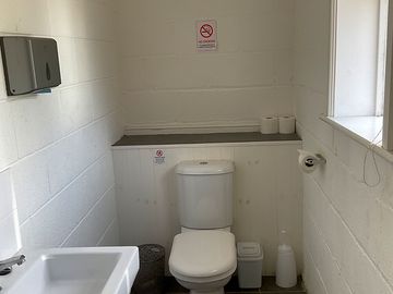 Shower and toilet