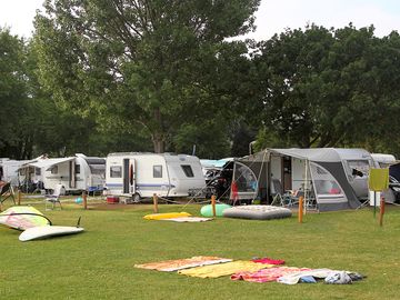 Pitches by the trees