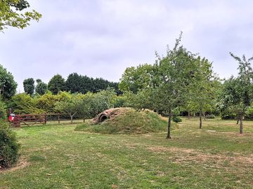 Hobbit hill, a lovely space for children to run around and explore.