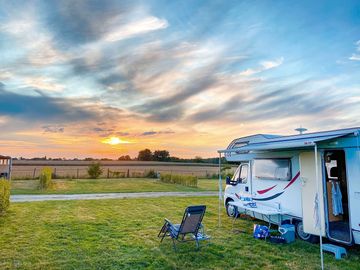 Visitor image of the big sky and beautiful sunset