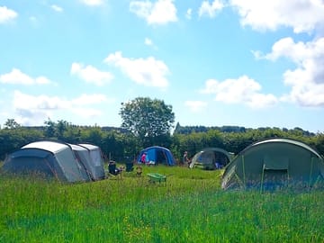 Group pitches are suitable for up to three tents
