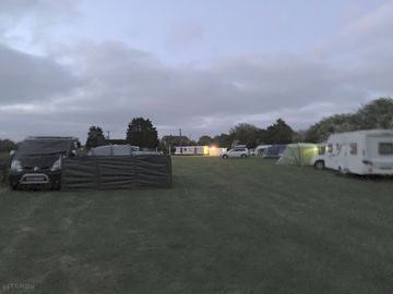 Evening view of the site