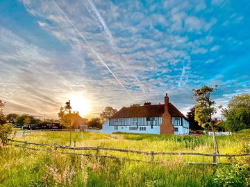 Sunrise over the manor