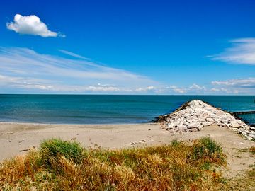 The beach