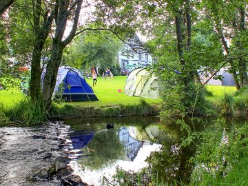 Riverside camping