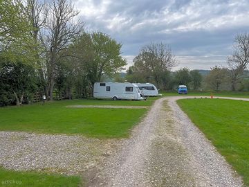 Visitor image of the electric hardstanding touring pitch