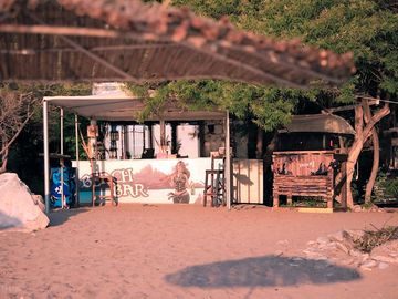 Laid-back beach bar