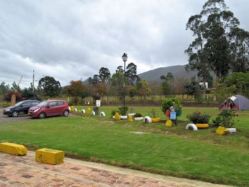 Parking and pitches