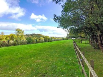 Large pitches with views over Dartmoor