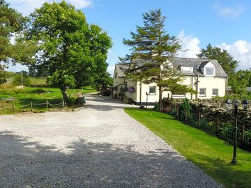 The driveway up to the site