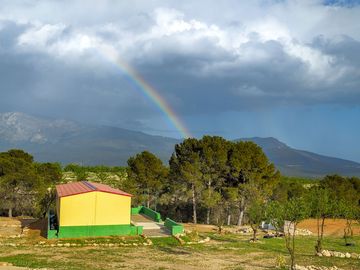 Rainbow over the site