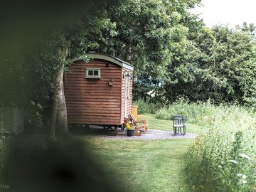 Shepherd's hut exterior
