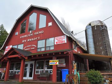 The clubhouse and general store