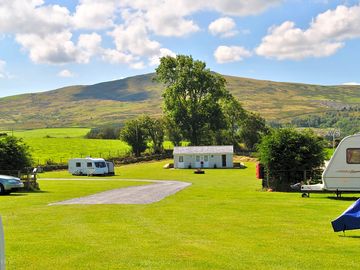 Camping field with a view