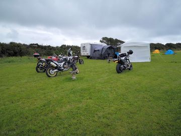 Bikes parked up at fairview farm