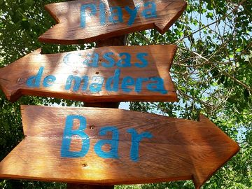 Signage at the site