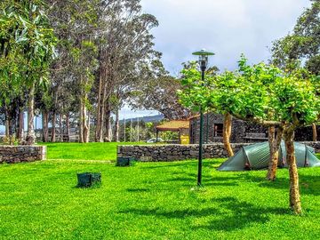 Grass pitch with water supply, electricity and drain