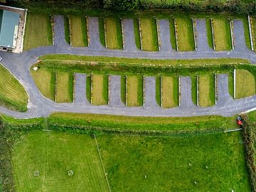 Aerial view of the pitches
