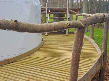 Deck around the dome