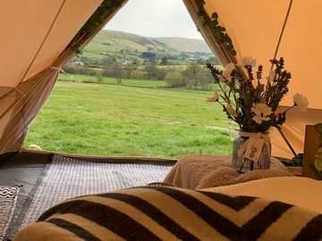 View from the bell tent