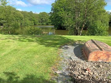 View of the lake from one of the pitches