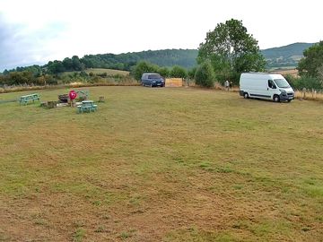 Grass pitch lwb campervan