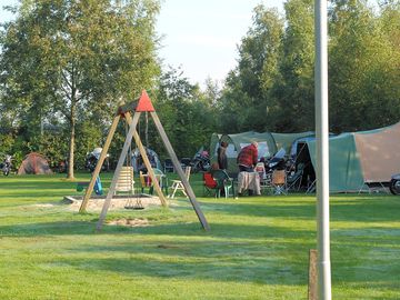 Children's play equipment at the campsite