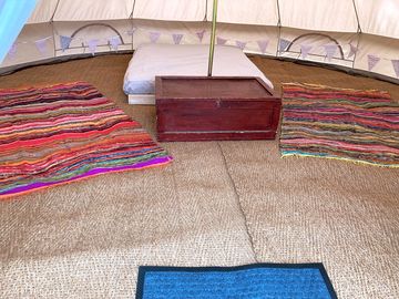 Bed inside