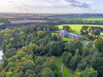 Drone shot of paxton house